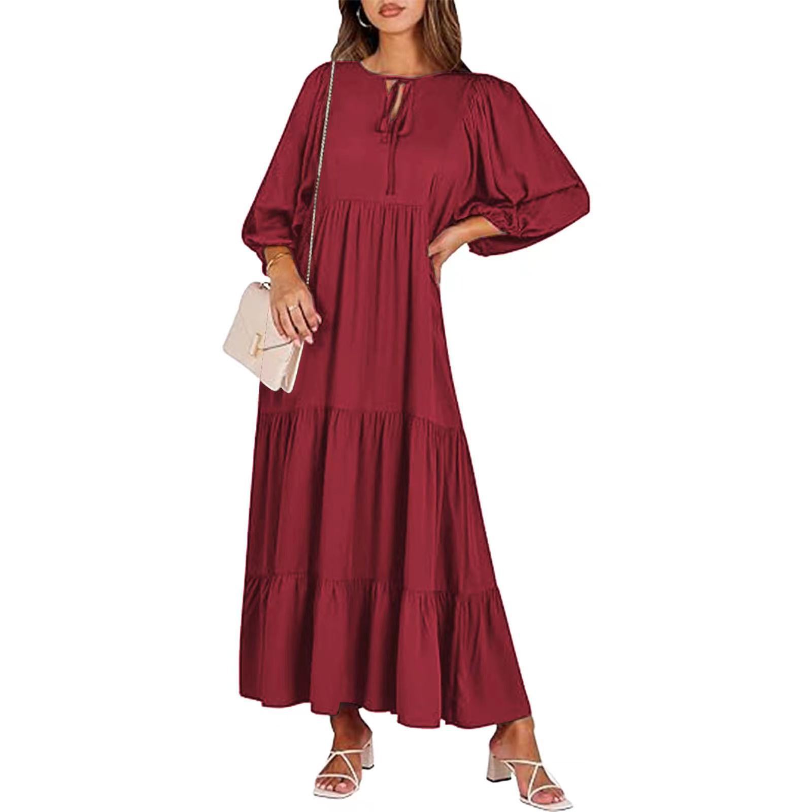 Women's Boho Floral Halter Dress – Backless Ruffled A-Line Beach Dress for Summer Vacations